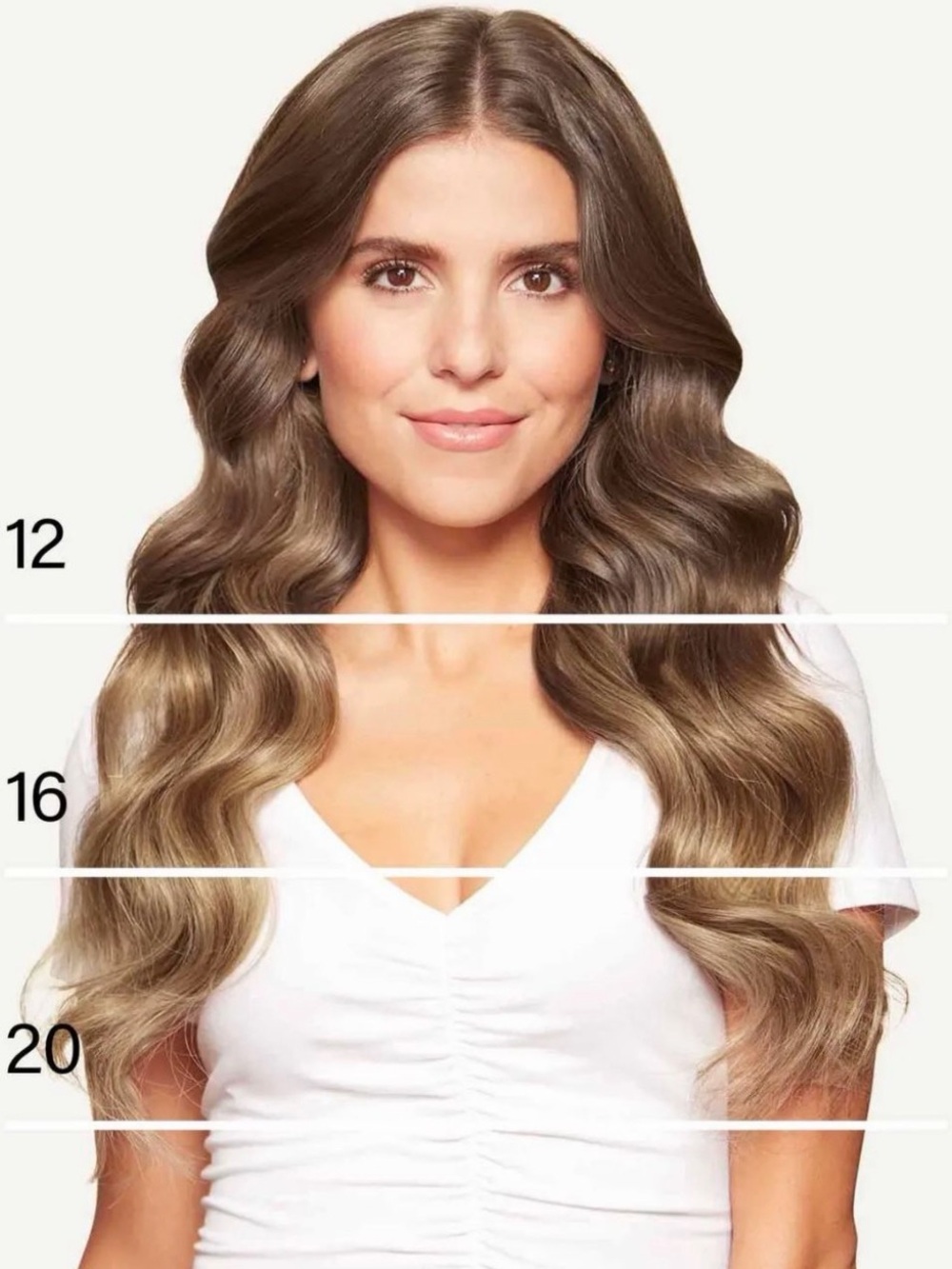 Luxy 16" Ash Brown Balayage Halo Hair Extensions